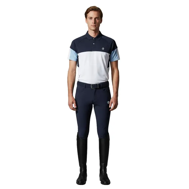 C2E Baker Teknisk Polo Navy - Herre Ridepolo
